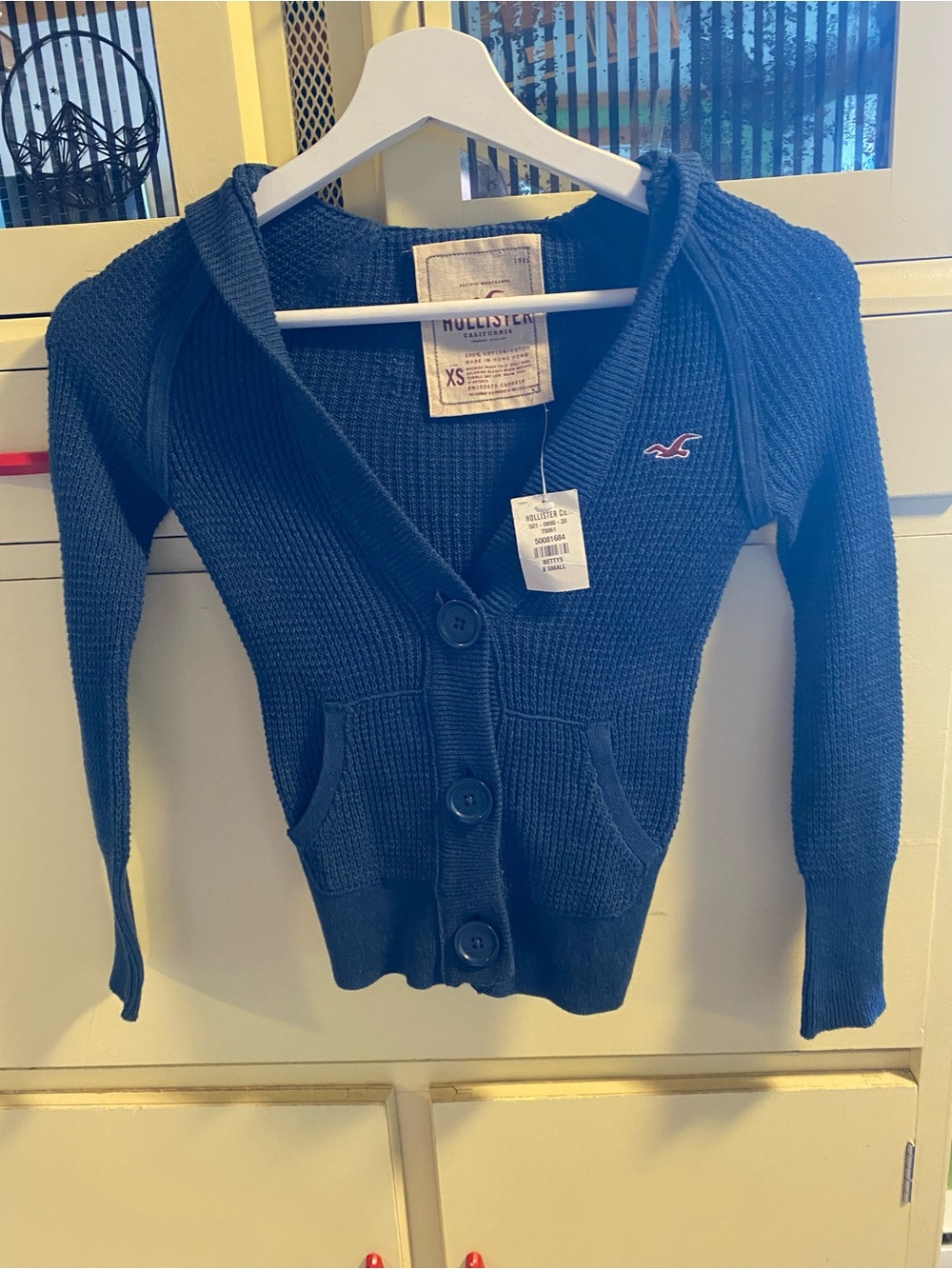 Hollister Vintage Y2K Hooded Cardigan NWT